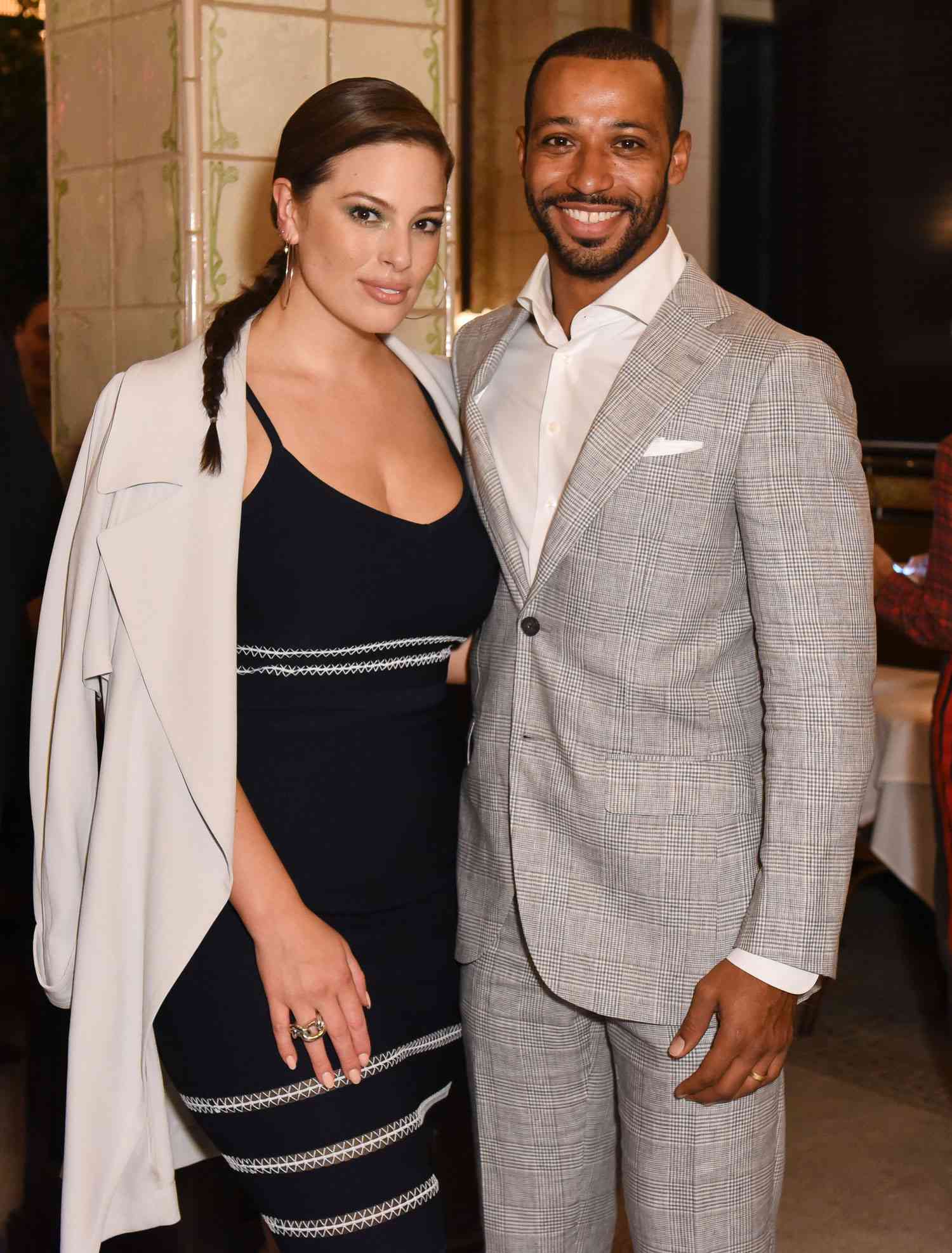 Ashley Graham with cool, friendly, enigmatic, Husband Justin Ervin 