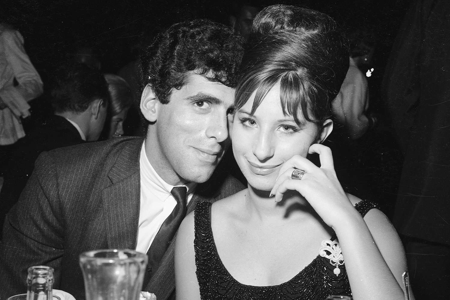 Elliott Gould with gracious, Wife  