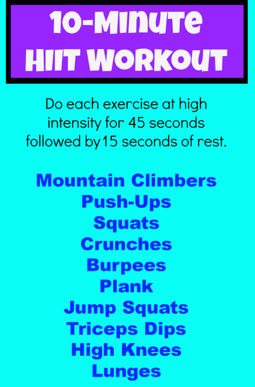 A 10 Minute Hiit Workout You Can Do Anywhere Health Com