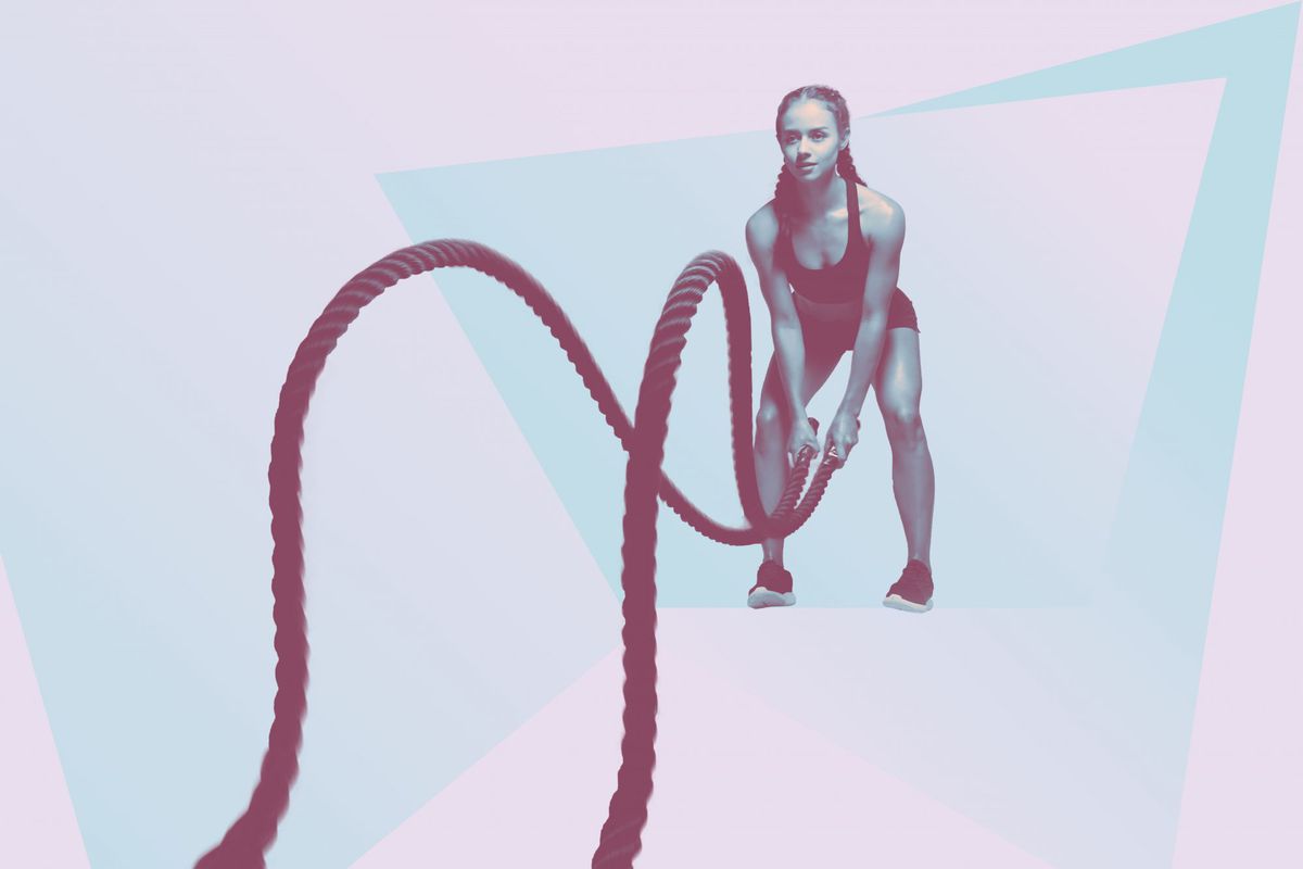 This 4 Move Battle Rope Workout Is Great Perfect For