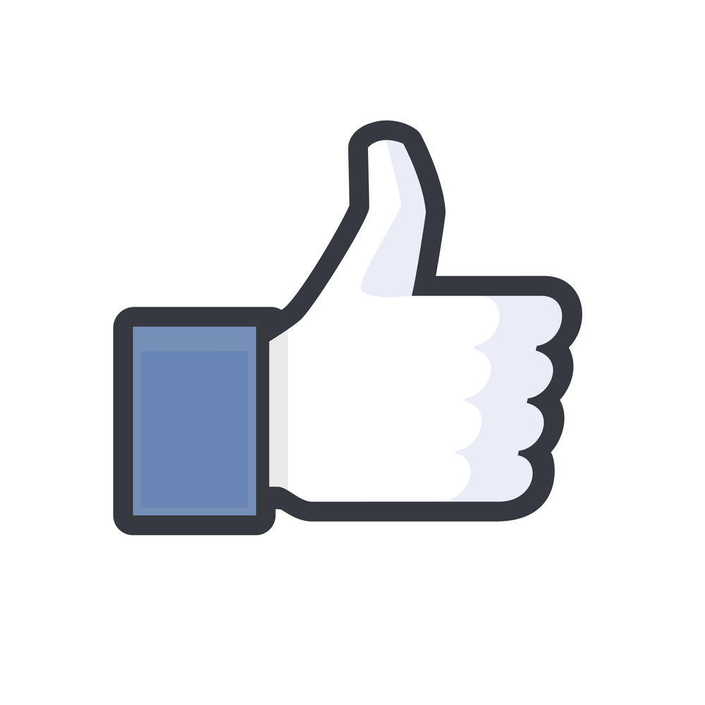 Big thumb up facebook chat