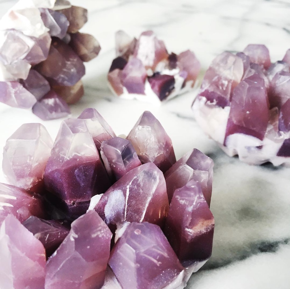 This Amethyst Crystal Soap Diy Is Mesmerizing And Perfect For Holiday Gift Giving Hellogiggles