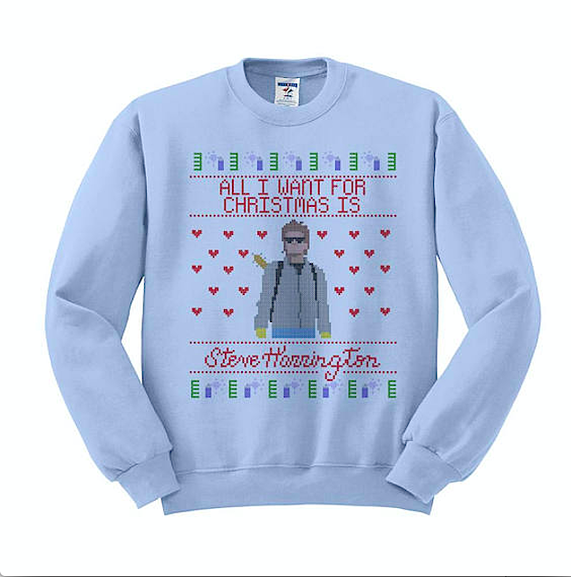 Netflix Stranger Things Ugly Christmas Sweater Style Maglietta