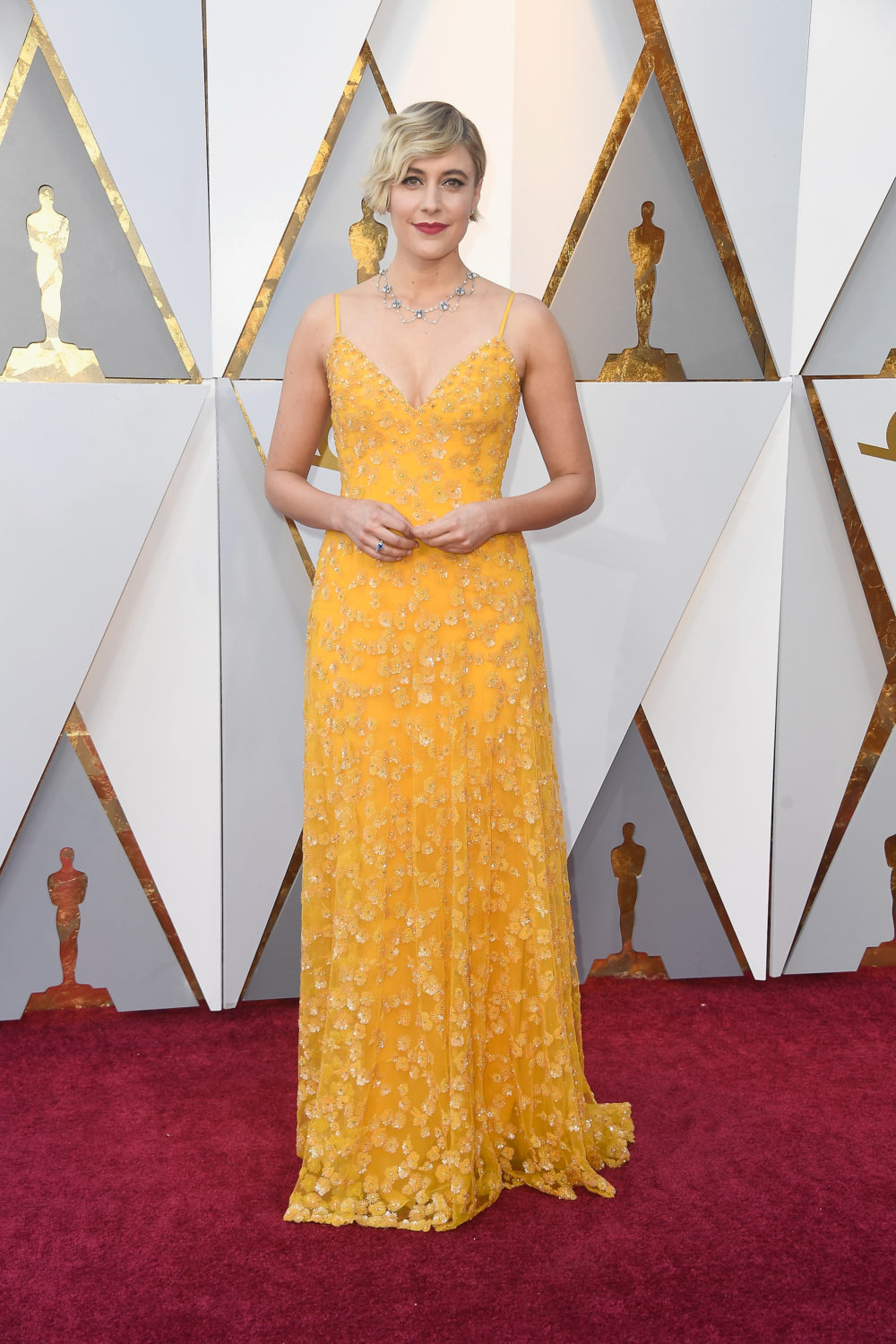 Oscars yellow dress hotsell