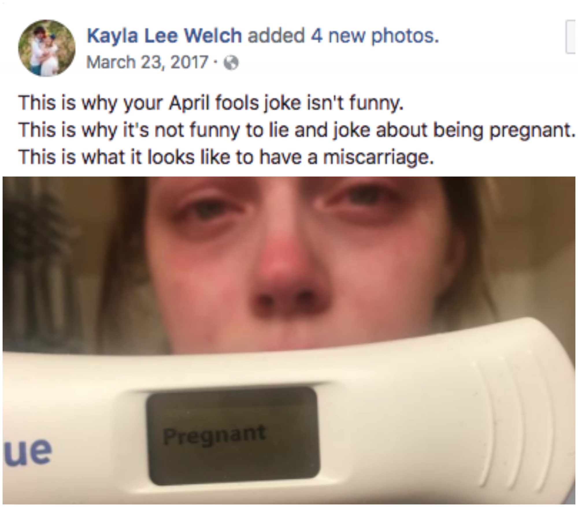 Postive Pregnancy Test Joke April Fools Day Prank Honey Trap 