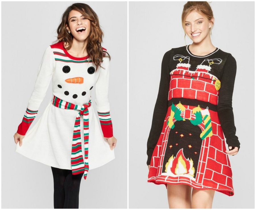 target snowman sweater dress