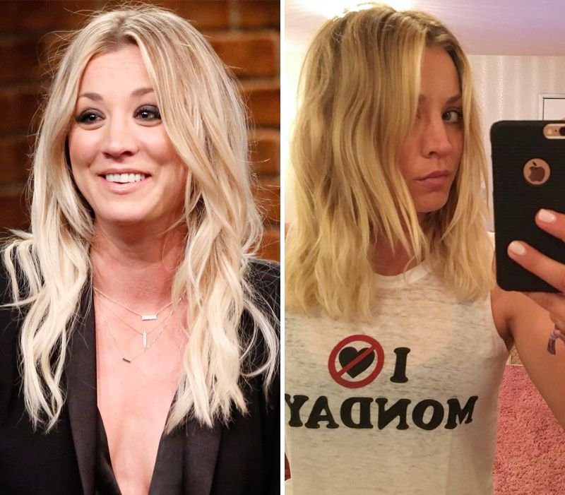 Kaley Cuoco Chopped Her Hair Into A Lob Instyle