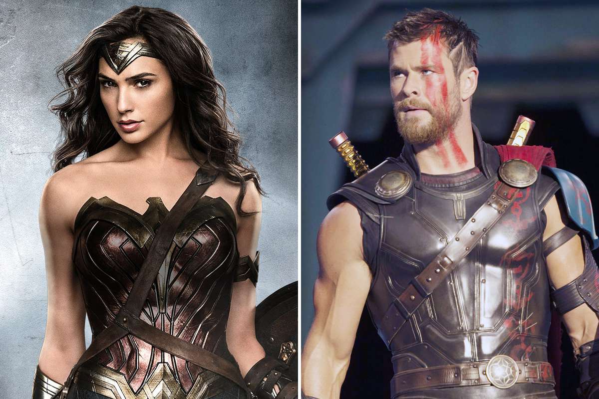Gal Gadot And Chris Hemsworth Debate Who Would Win A Superhero Battle Instyle The actor settled the idea of a potential showdown after gadot playfully called out hemsworth in a twitter interview with katie couric. instyle instyle