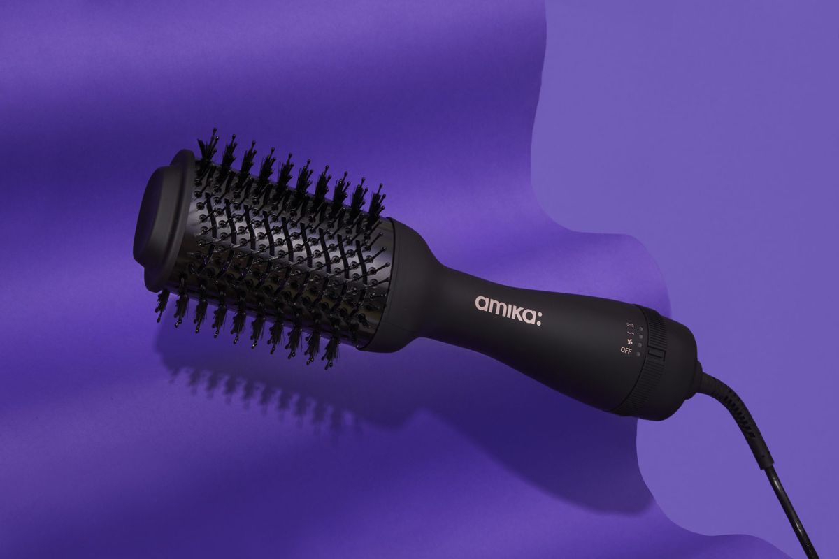 Amika S Blow Drying Hair Brush Dries Long Hair In Minutes Instyle