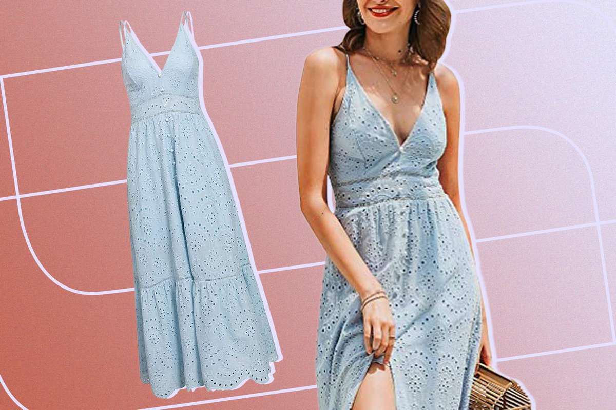 This $45 Eyelet Midi Dress Is Perfect ...