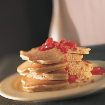 Peanut Butter Pancakes Recipe | MyRecipes