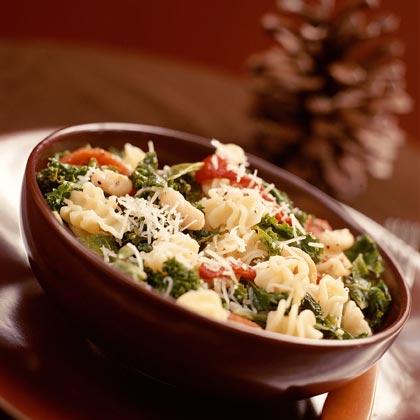 Pasta With White Beans and Kale Recipe | MyRecipes