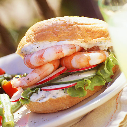 Cool As A Cucumber Shrimp Sandwich Recipe Myrecipes