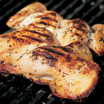 Grilled Split Chicken with Rosemary and 