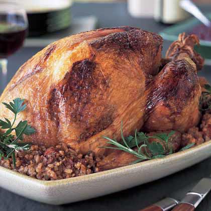 Fresh Cajun Boudain Stuffed Whole Fryer Turkey