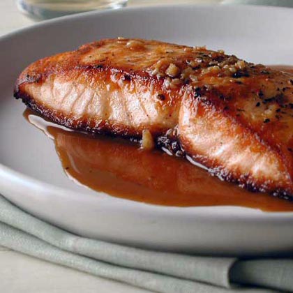 Salmon with Sweet Sauce Recipe