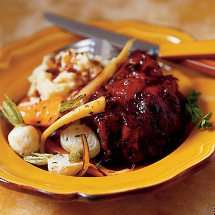 Red Wine braised Oxtails