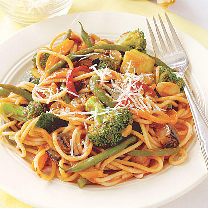 Spaghetti Primavera Recipe | MyRecipes