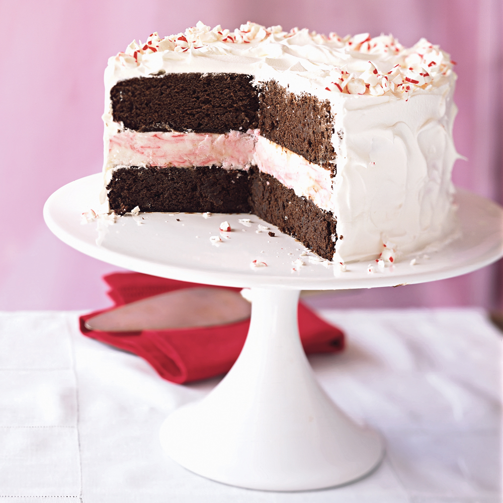 Peppermint Ice Cream Cake Recipe | MyRecipes