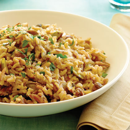 Nutted Brown Rice Pilaf Recipe | MyRecipes