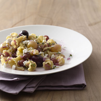 Campanelle With Roasted Grapes and Feta Recipe | MyRecipes