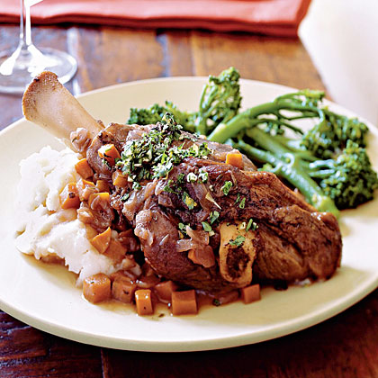 Braised Lamb Shanks with Rosemary Recipe