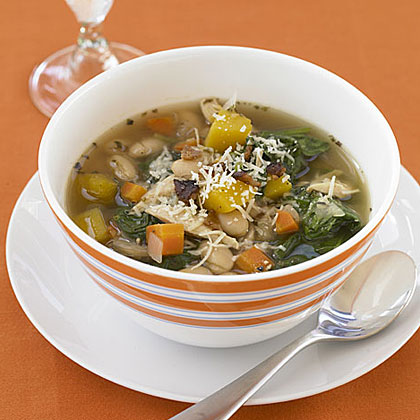 Tuscan Chicken Bean And Spinach Soup Recipe Myrecipes