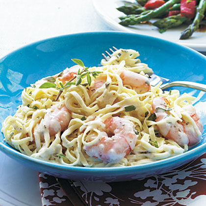 Creamy Garlic Shrimp And Pasta Recipe Myrecipes