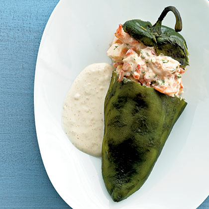 Cheese And Shrimp Stuffed Poblanos Recipe Myrecipes