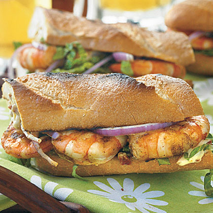 Skinny Shrimp Po Boy - The Culinary Compass