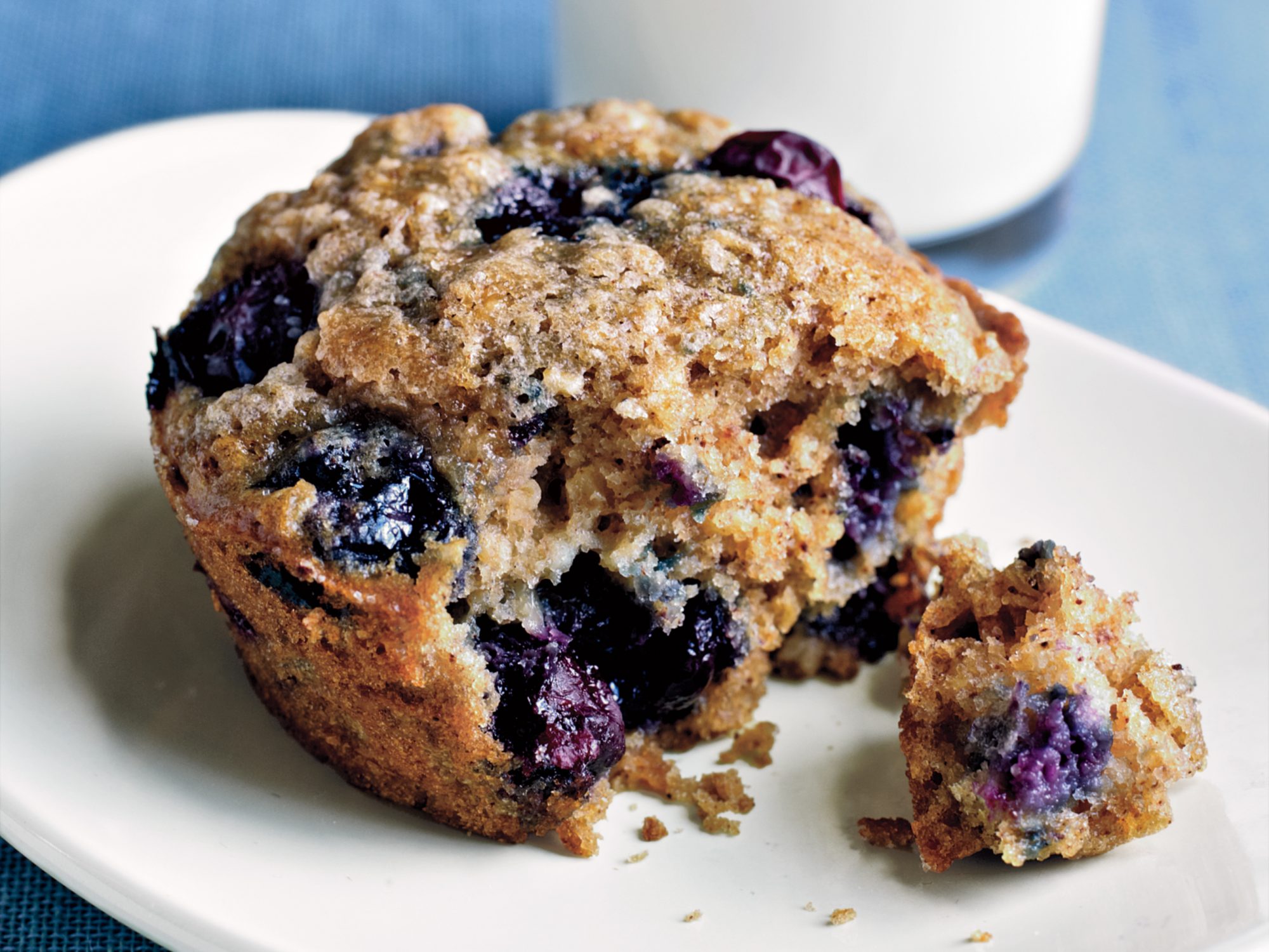 Blueberry Walnut Oatmeal Muffin Tops - I Wash You Dry