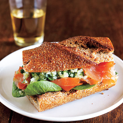 Smoked Salmon Sandwiches With Ginger Relish Recipe Myrecipes