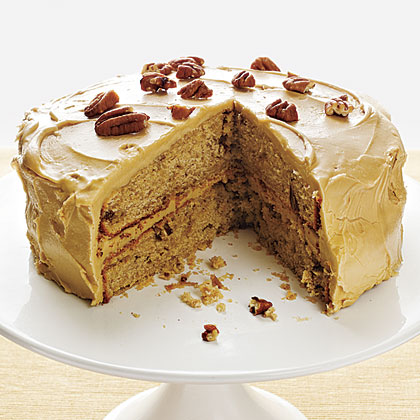 Pecan Spice Cake With Maple Frosting Recipe Myrecipes