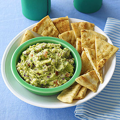 Guacamole With Cumin Chips Recipe Myrecipes