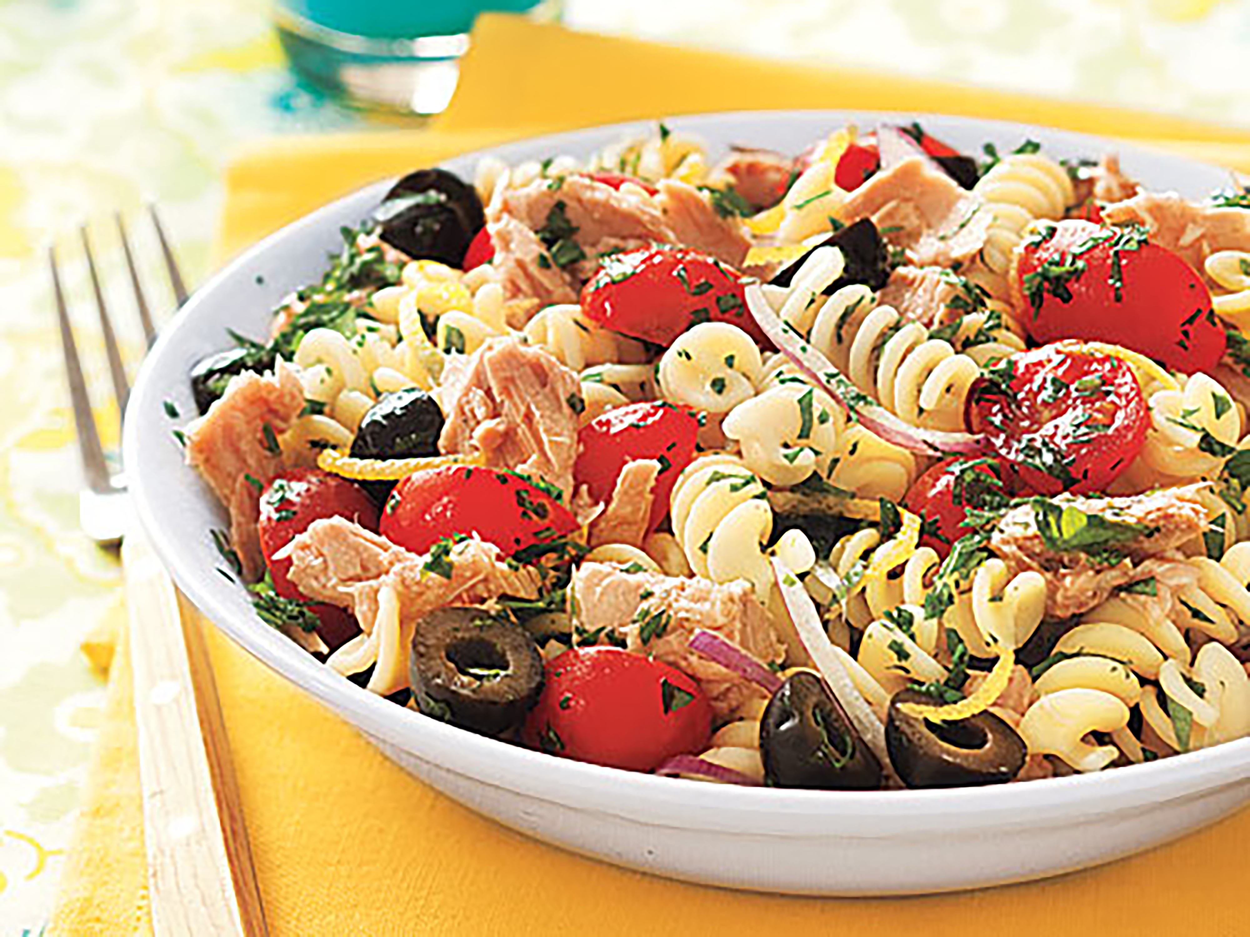 Pasta Salad with Tuna, Olives and Parsley Recipe | MyRecipes