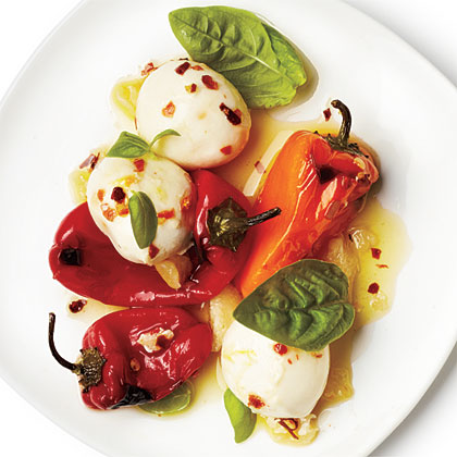 Peppers and Mozzarella Recipe | MyRecipes