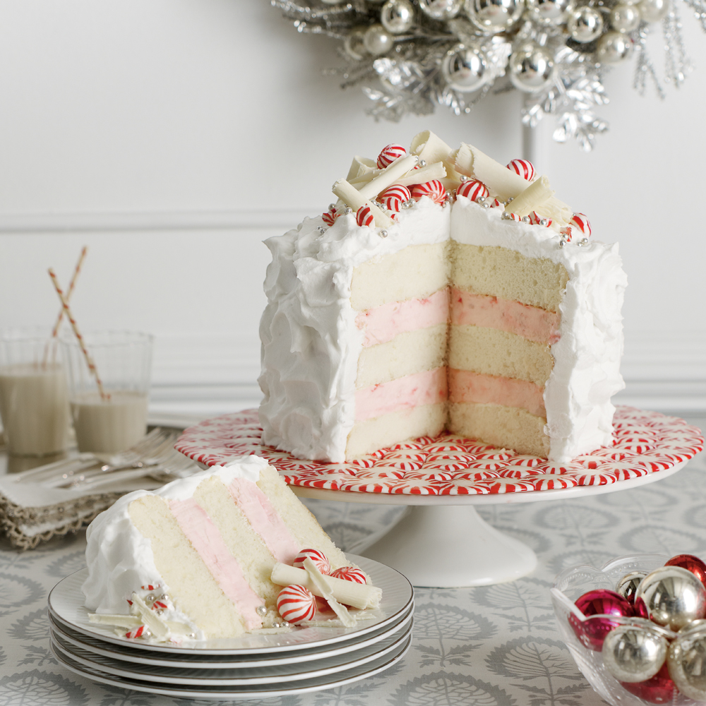 Christmas Cake Recipe - White Christmas Sparkle Cake
