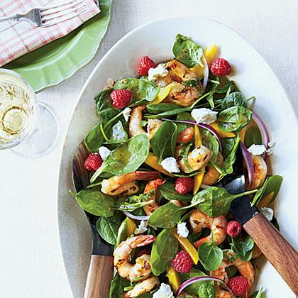 Grilled Shrimp And Spinach Salad Recipe Myrecipes