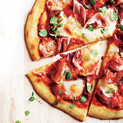 Easy Homemade Pizza Sauce With Prosciutto And Mozzarella Cheese