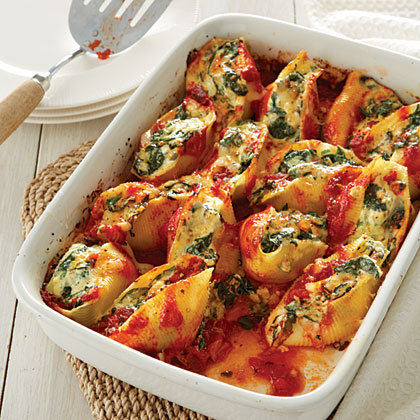 Spinach Stuffed Shells Recipe Myrecipes