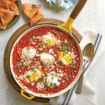 Eggs Simmered in Tomato Sauce Recipe | MyRecipes