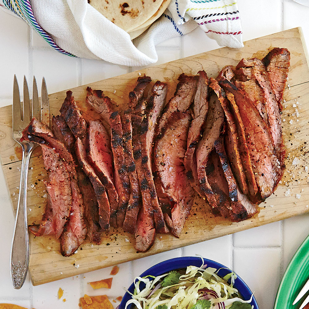 Grilled Flank Steak with Dry Rub - A Cedar Spoon