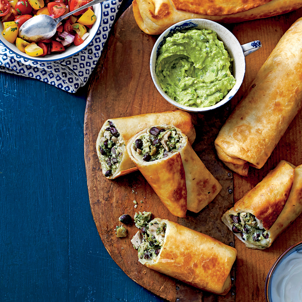 Chicken chimichangas recipe