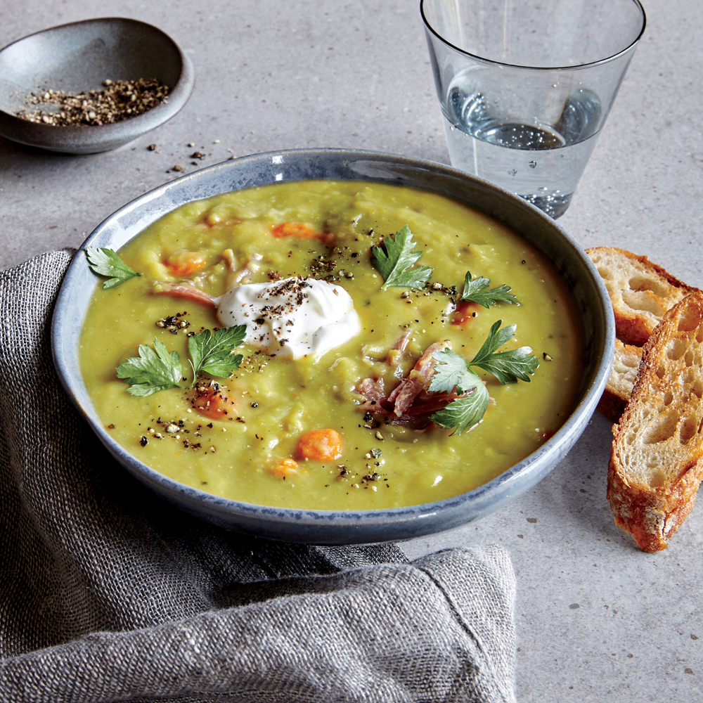 Split Pea Soup with Smoked Ham Hock