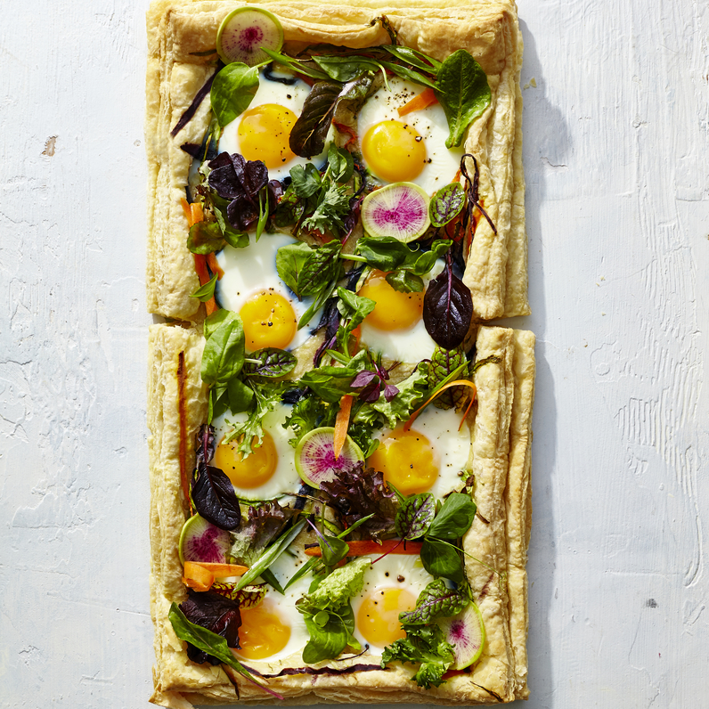 Eggs In A Garden Breakfast Tart Recipe Myrecipes