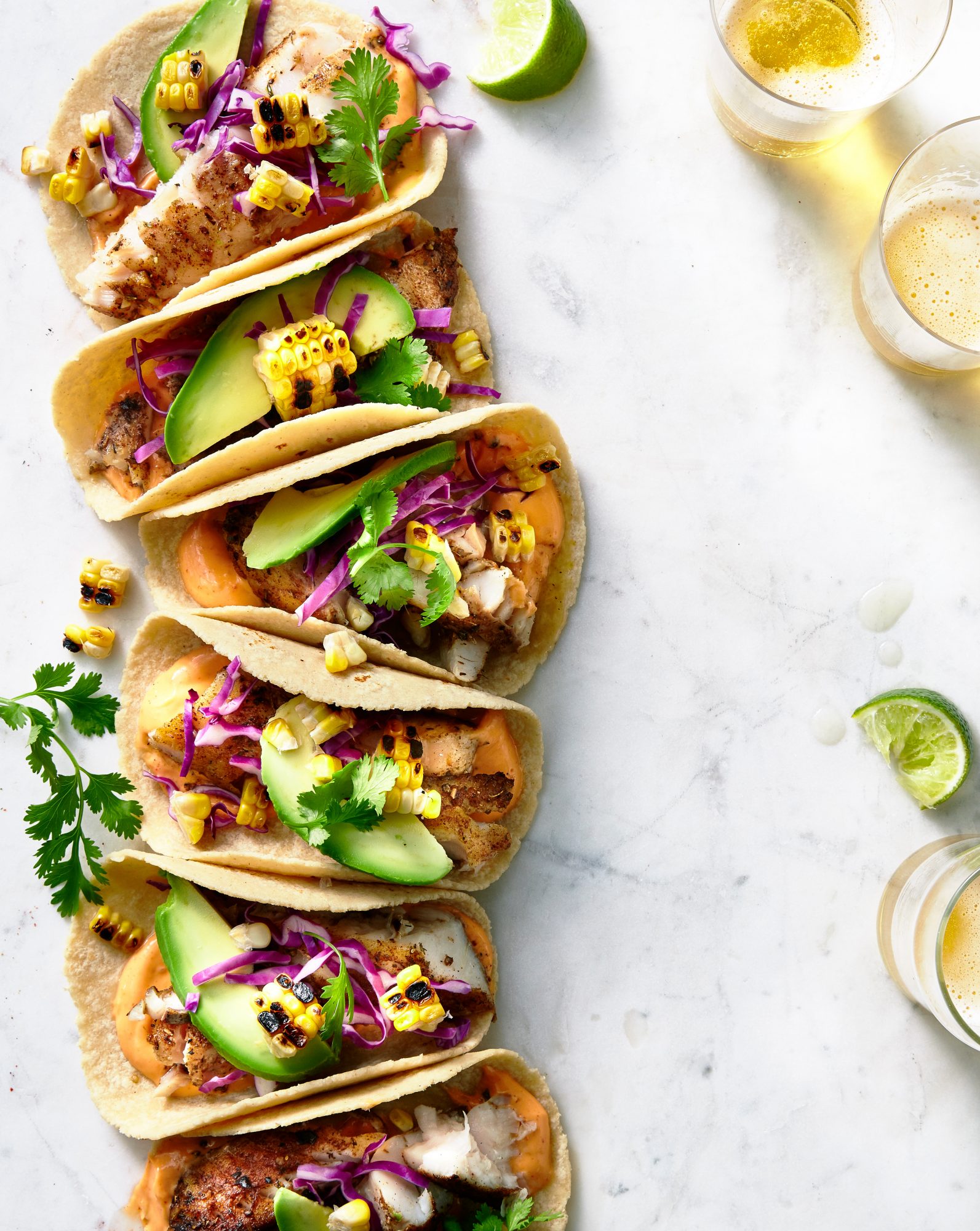 Grilled Corn And Fish Tacos Recipe Myrecipes
