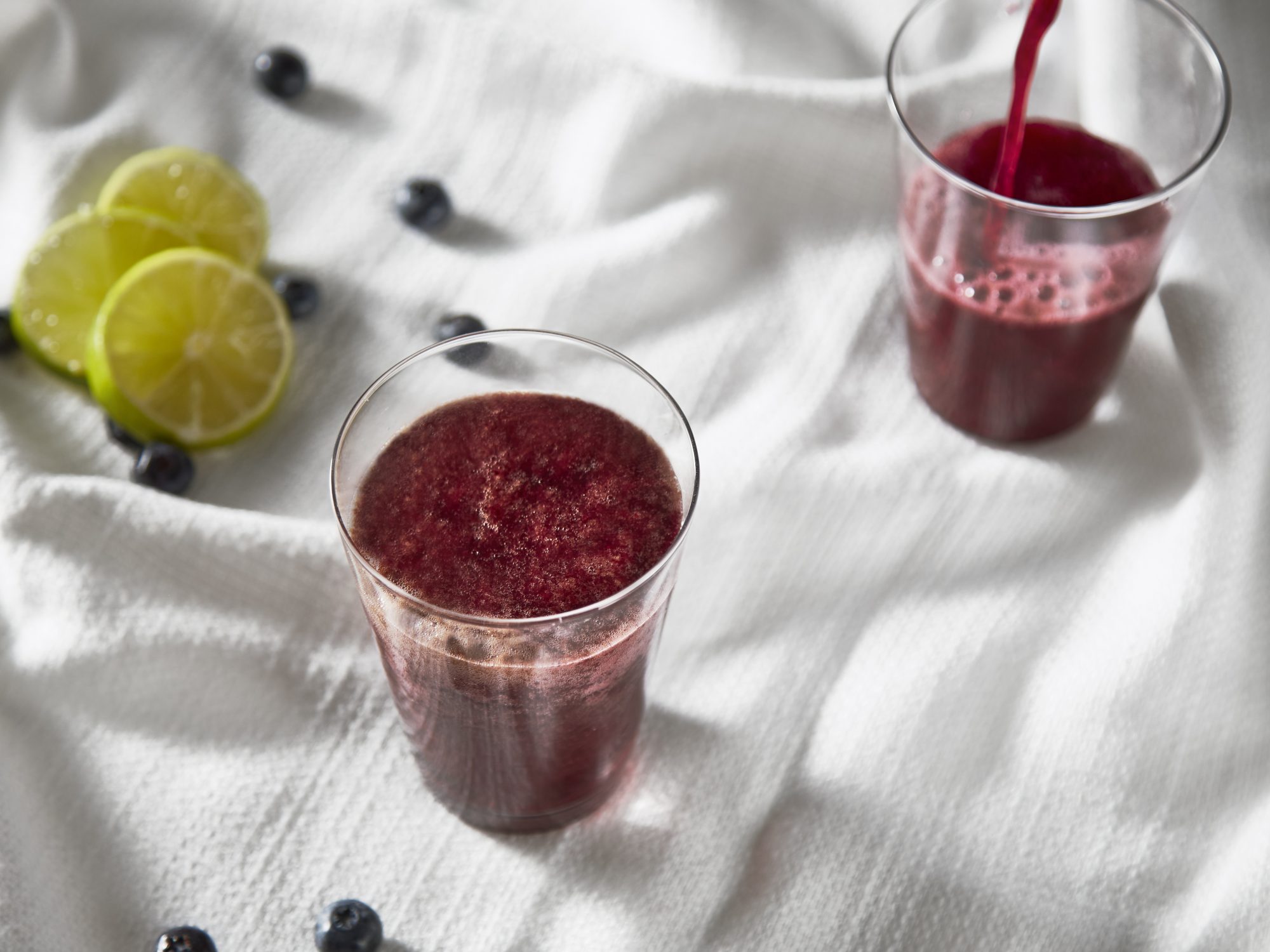 Blueberry Basil Limeade