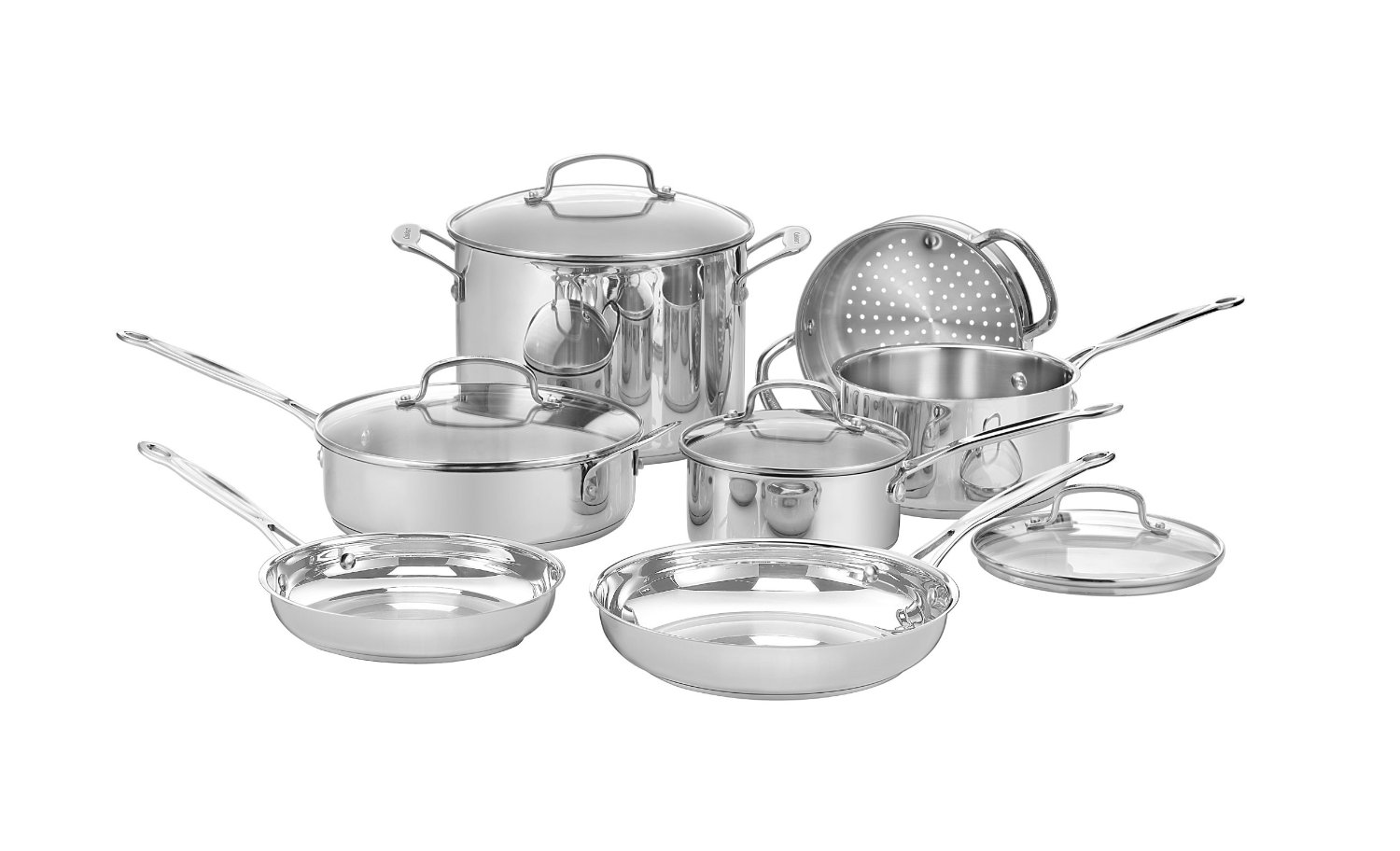 Circulon Genesis Stainless Steel 10 Pc. Nonstick Cookware Set, Stainless  Steel, Household