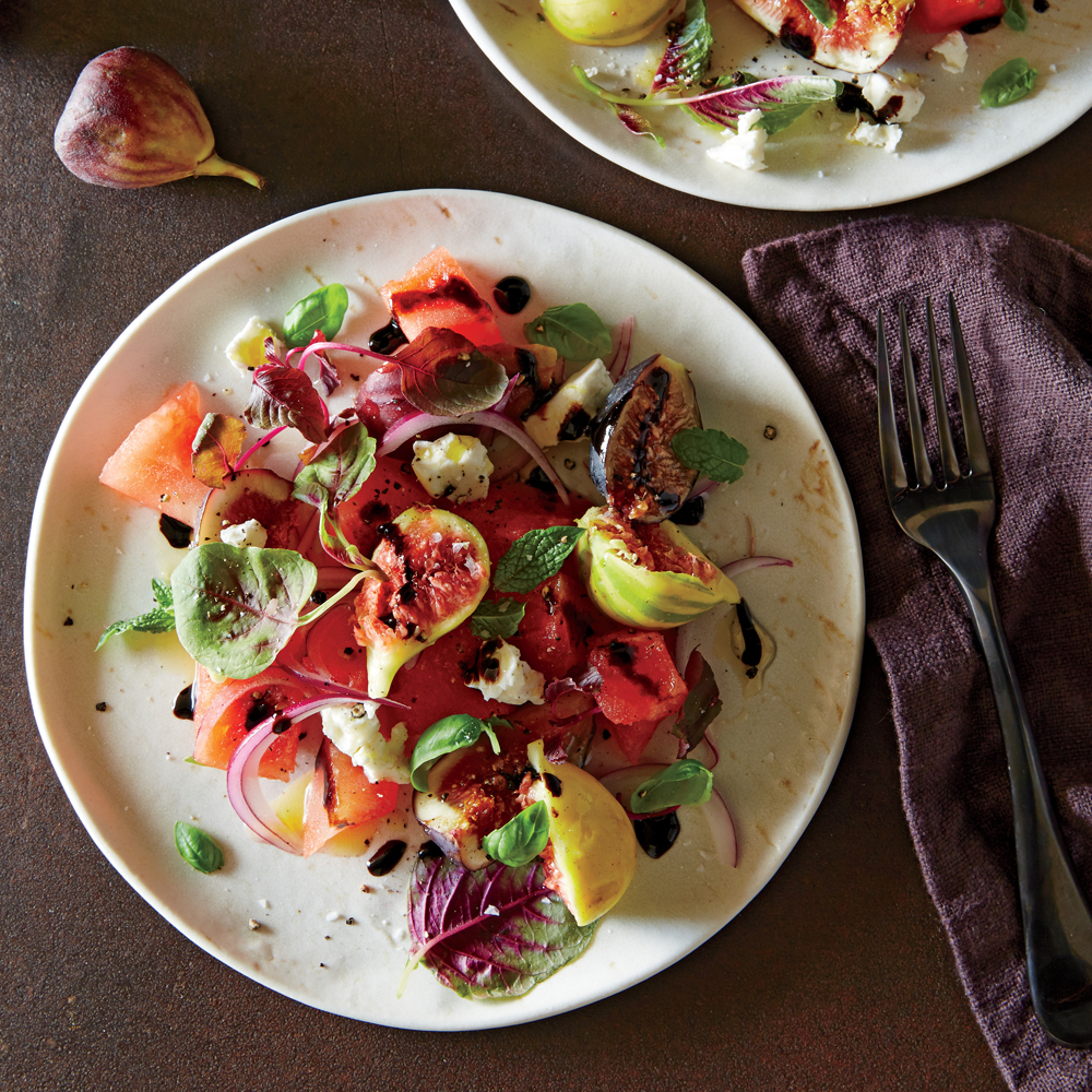 Fig and Salad with Feta Recipe |