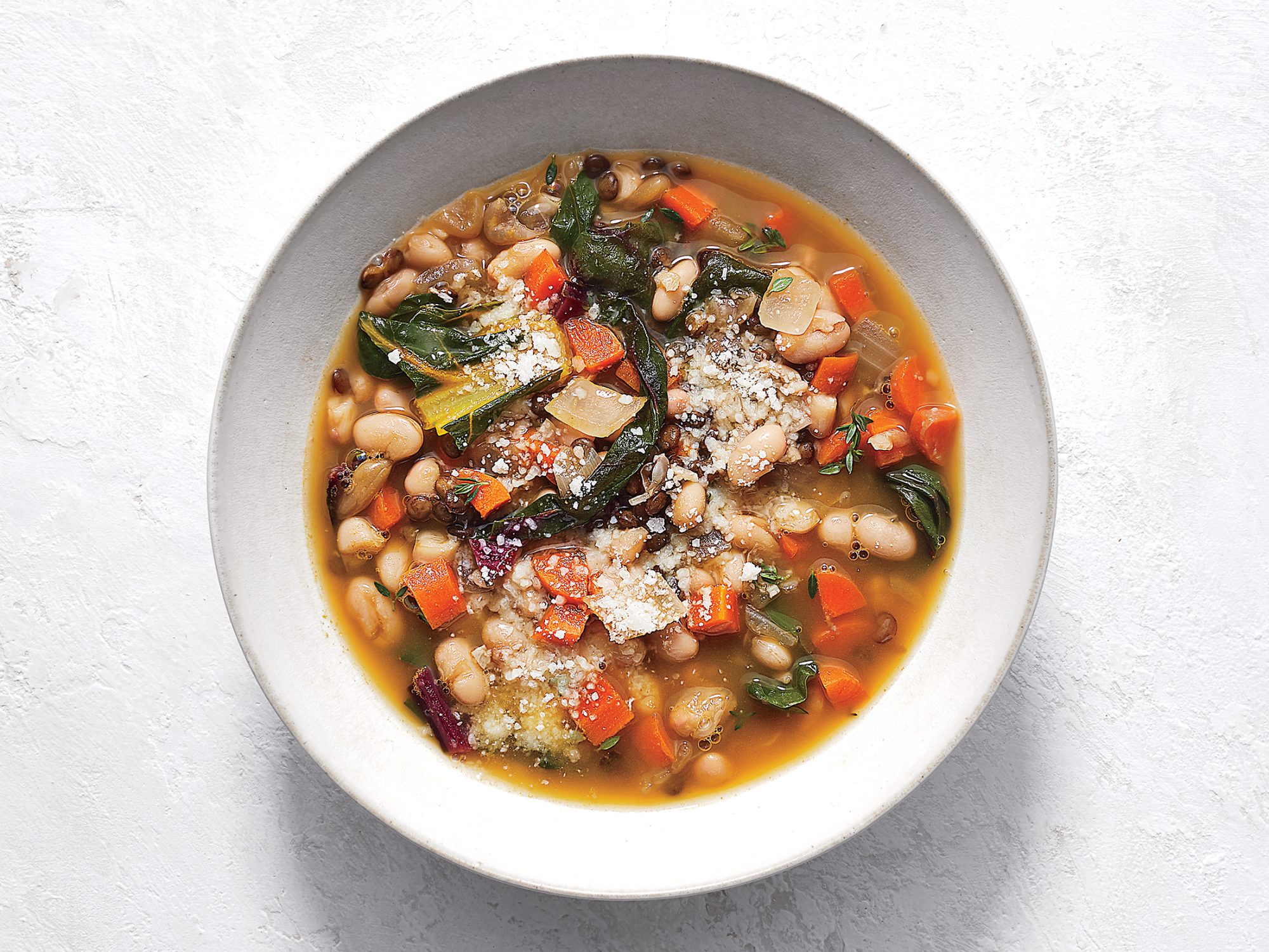 Slow-Cooker Tuscan White Bean And Lentil Soup Recipe | Cooking Light | Myrecipes
